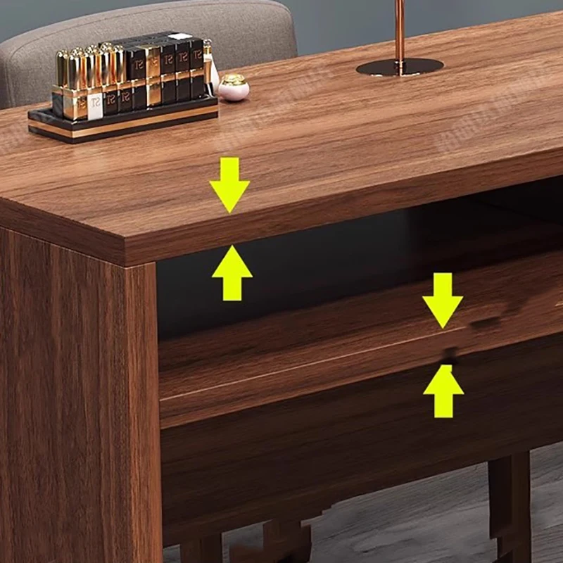 북유럽 스타일의 창의적인 네일 테이블 디자인, 미적이고 정교한 뷰티 네일 데스크, 트렌디하고 고급스러운 매니큐어리스트용 테이블, 살롱 가구