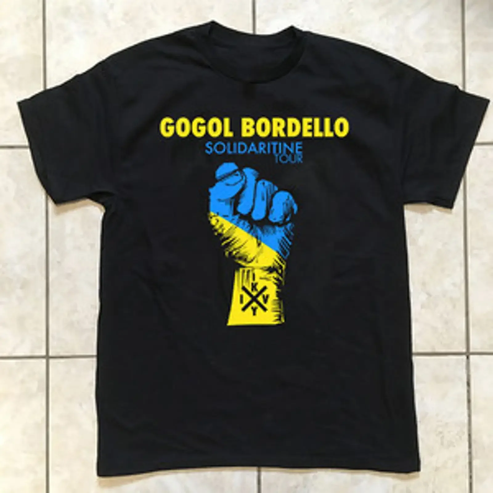 НОВАЯ черная футболка Gogol Bordello Solidaritine Tour, все размеры от S до 5XL, винтажная, с эффектом потертости, стильная, с графическим принтом, мягкая, дышащая, повседневная.