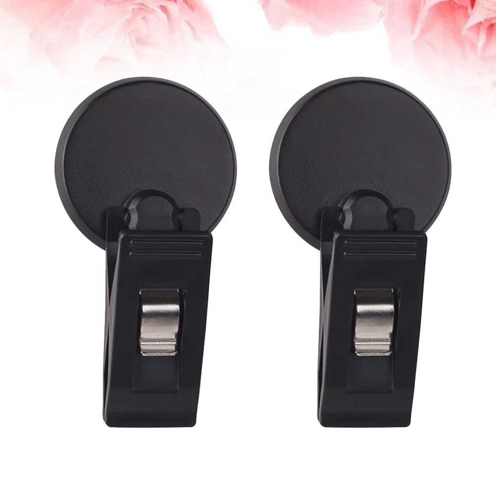 2 Pcs Vehicle-mounted Access Control Holder Ticket Folder Bill Clip Car Multi-function