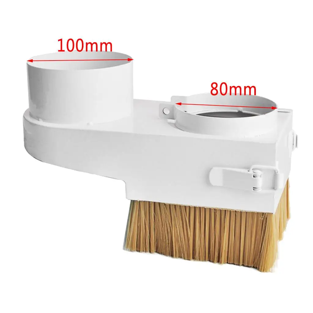 

Engraving Milling Machine Dust Cover Collector with Thick Nylon Brush for CNC Router Spindle Diameter 80mm Iron Material