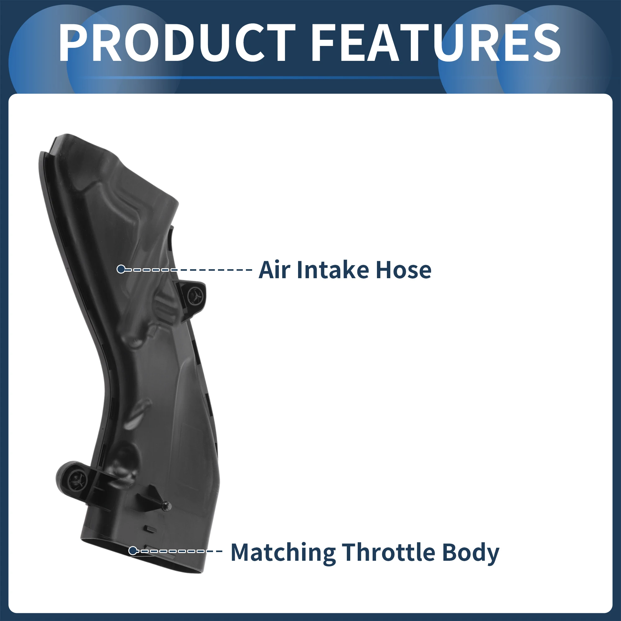 UXCELL Engine Air Intake Hose for Mercedes Benz Air Cleaner Intake Hose No.2760902637