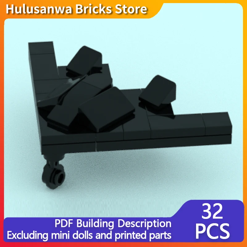 

B2 Spirit Stealth Bomber V2 Модель MOC Строительные кирпичи Военное оборудование Модульная технология Подарки Праздничная сборка Детские игрушки Костюм