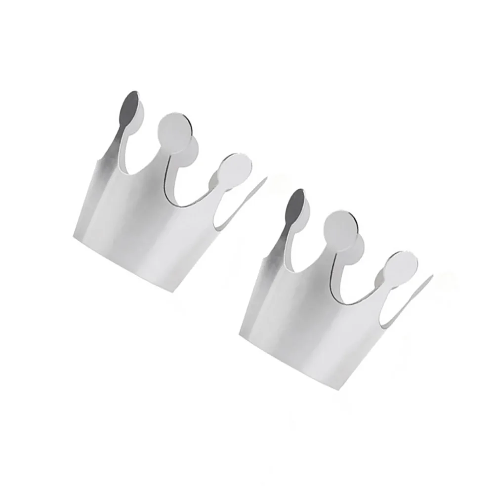 

10Pcs Eye-Catching Birthday Paper Hats Silver Glitter Crowns for Kids and Adults Party Birthday Crown Crown Hat