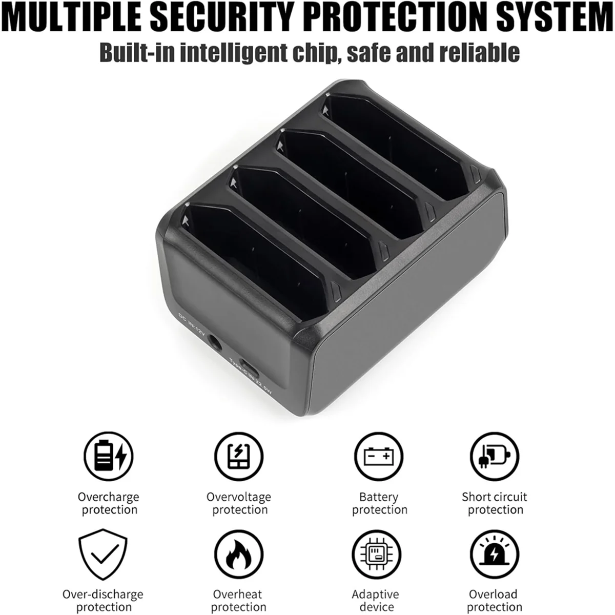 2025+ 4-Slot TC77 Charger Cradle Charging for Symbol TC70 TC75 TC72 TC77 TC75AH Scanner Fast Charging Accessories