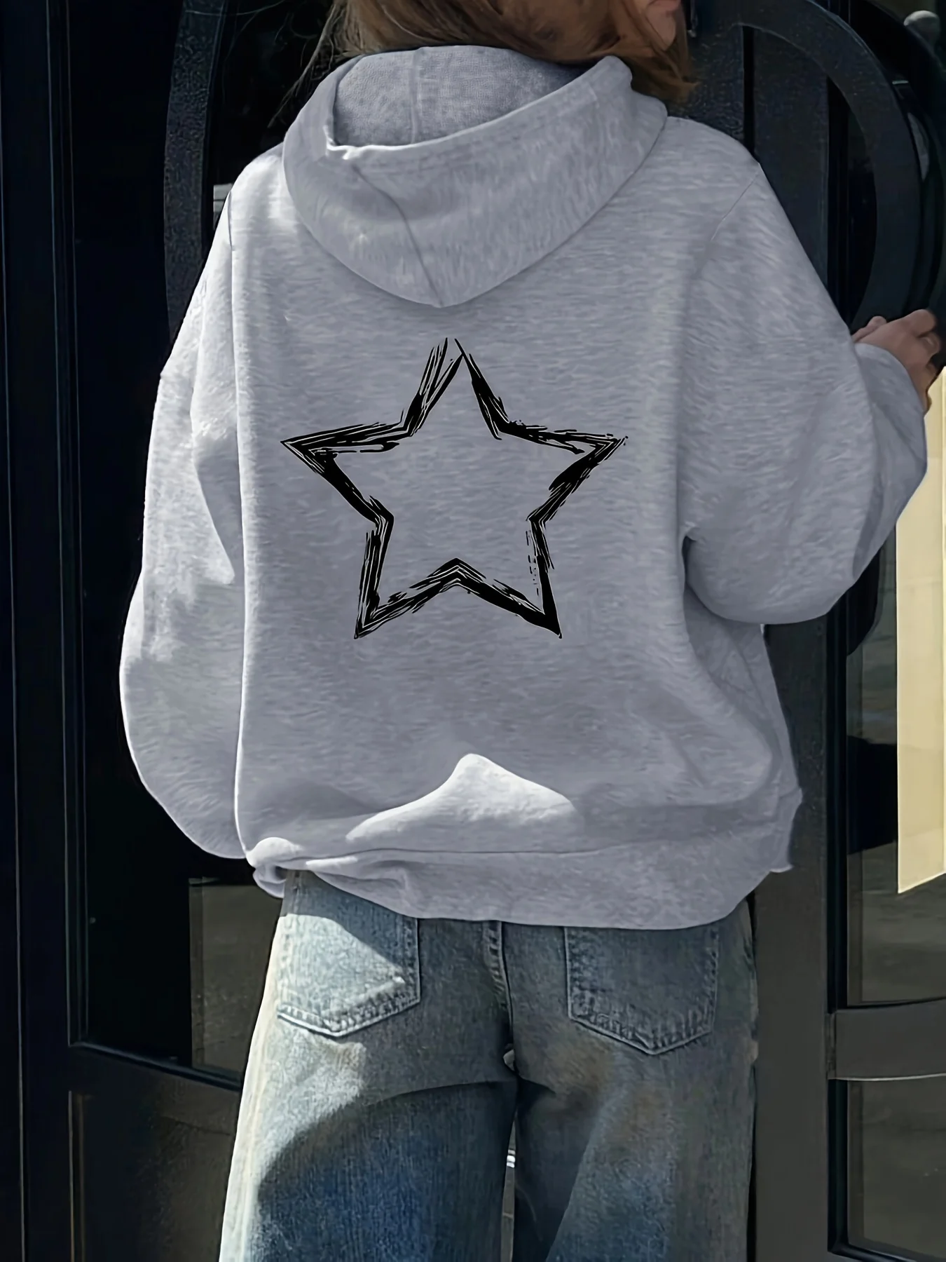 

Pentagram Graphic Printing Autumn and Winter Cotton Men's and Women's Hoodies Casual Outdoor Street Sports Training Brand Trend