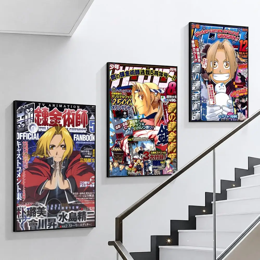 F-Fullmetal Alchemist Poster Wall art print art suitable for living room bedroom bar parlor home decoration gift