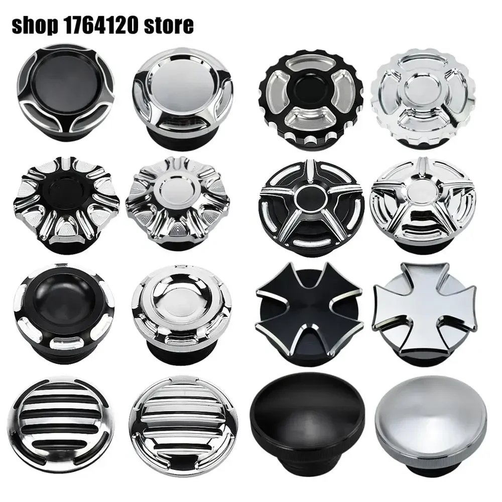 

Motorcycle CNC Aluminum Fuel Gas Tank Vented Decorative Oil Cap For Harley Sportster XL883 1200 Touring Softail Fatboy Dyna FXDB