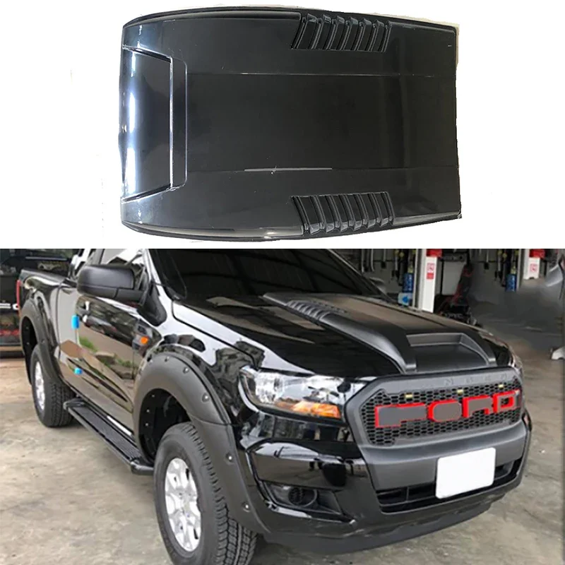 

Новинка! Черная Овальная Крышка для капота из АБС-пластика, подходит для Ford Ranger T7 Wildtrak, 2016, 2017, 2018, 2019