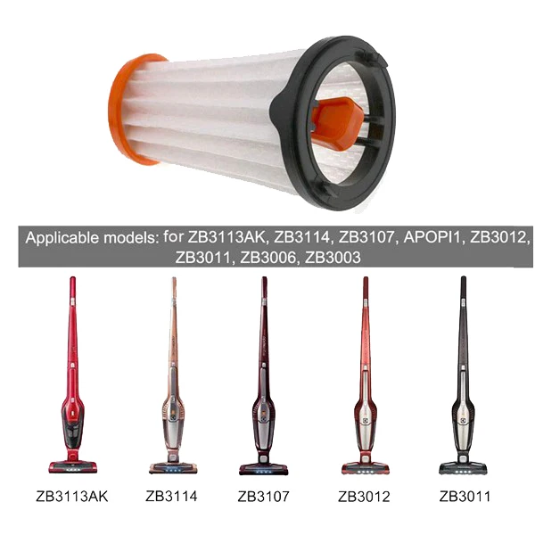 6 عبوات من الفلتر البديل لإلكترولوكس ZB3113AK ZB3114 ZB3107 لـ AEG AEF144BAAN