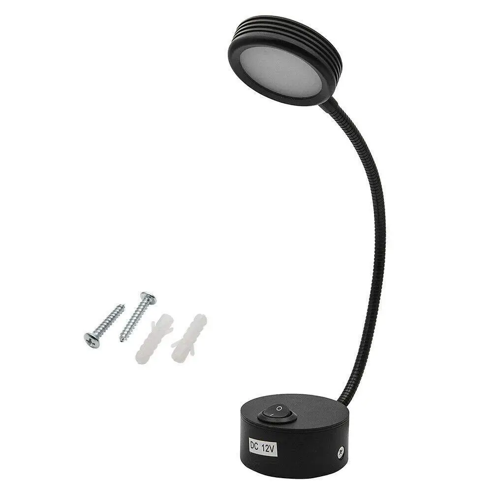 

12V 24V LED Spot Reading Light Switch ON/Off White Down Light Cabin Ceiling Lamp for Van Caravan Camper Boat