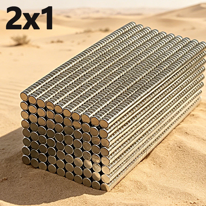 50-2000pcs 2x1mm Magnet N35 NdfeB Permanent Magnetic Imanes Small Round Shape Neodymium Magnet 2*1mm Accessory Fridge Craft Diy