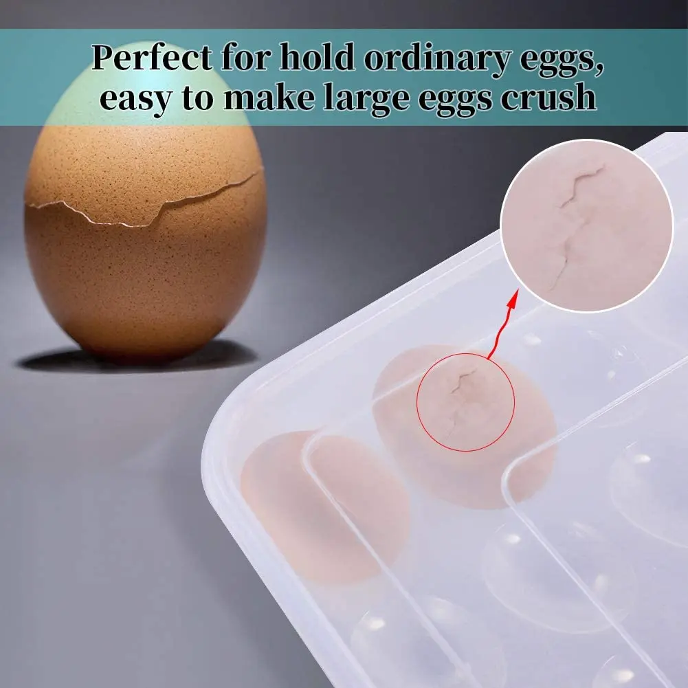 ABSS-Egg Container, Refrigerator Deviled Egg Tray Carrier With Lid For 60 Eggs - Plastic Fridge Stackable Portable 2 Pack