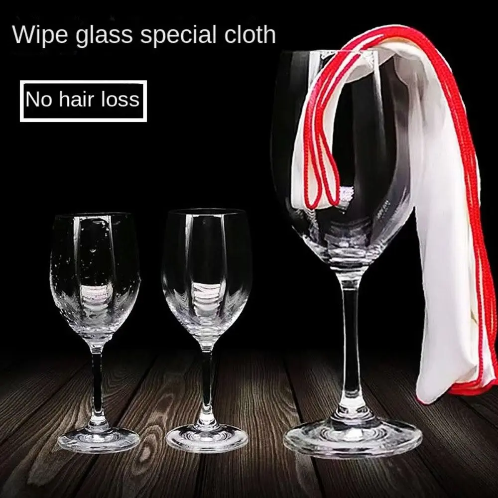 Strong Water Absorption Red Wine Glasses Wiping Cloth Without Leaving Any Marks Microfiber Cup Wiping Cloth Kitchen Accessories