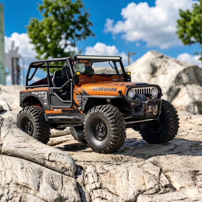 Hot 1/10 AXIAL RC Rock Crawler 4WD SCX10 III Jeep CJ7 03008V2 Remote Control Off Road Climbing Vehicle Moedl Toy For Enthusiasts