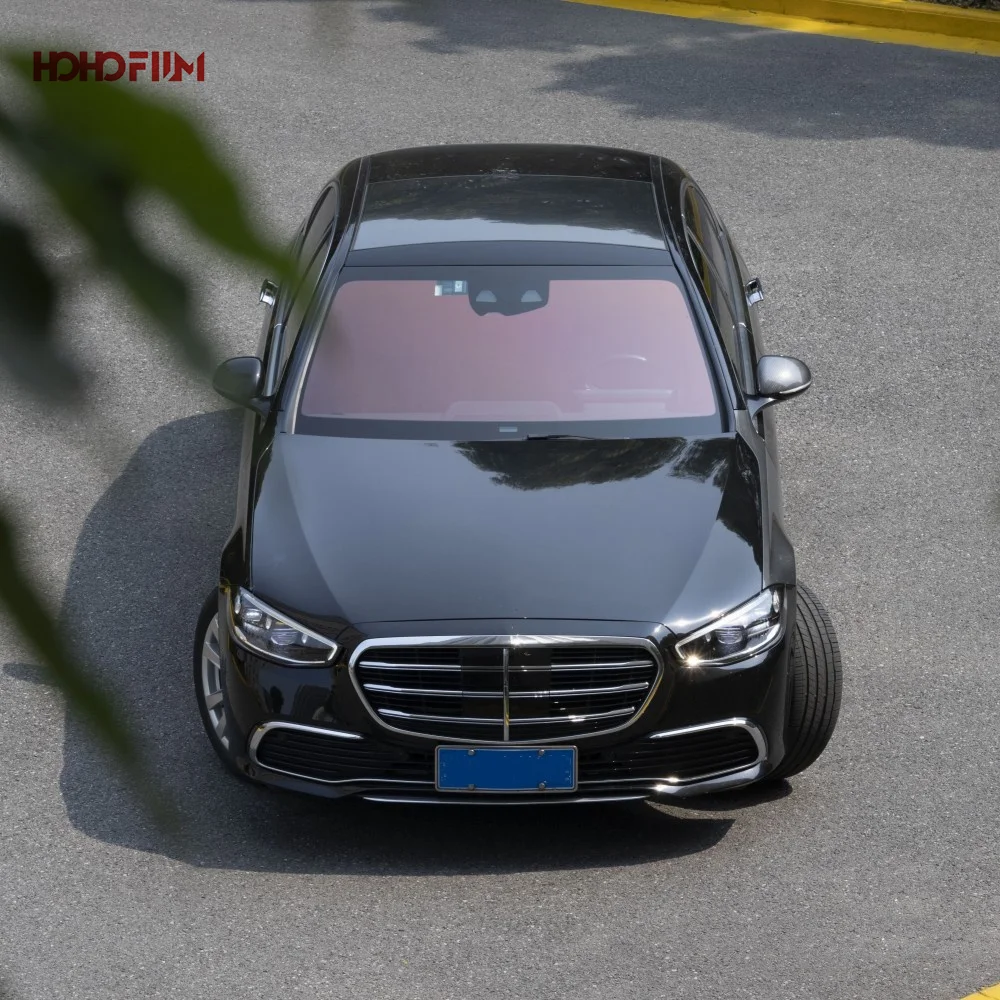 HOHOFILM サンセットレッドオレンジカメレオン VLT81% ソーラーカーガラスフィルム ナノセラミックウィンドウティントフィルム