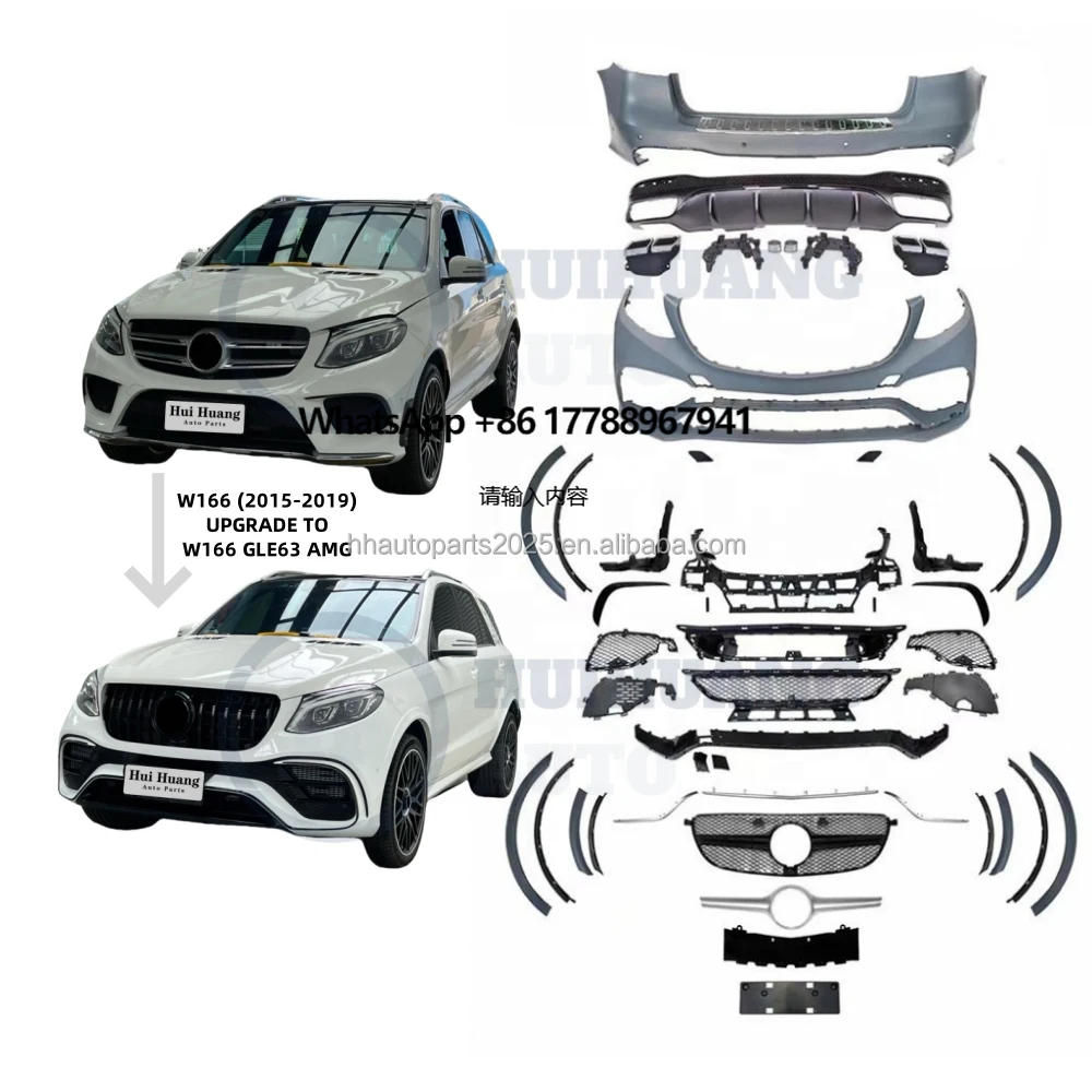 

Factory Price Auto Parts Bumpers Body Kit for Mercedes Benz GLE Class W166 2015-2019 Change to GLE63 AMG