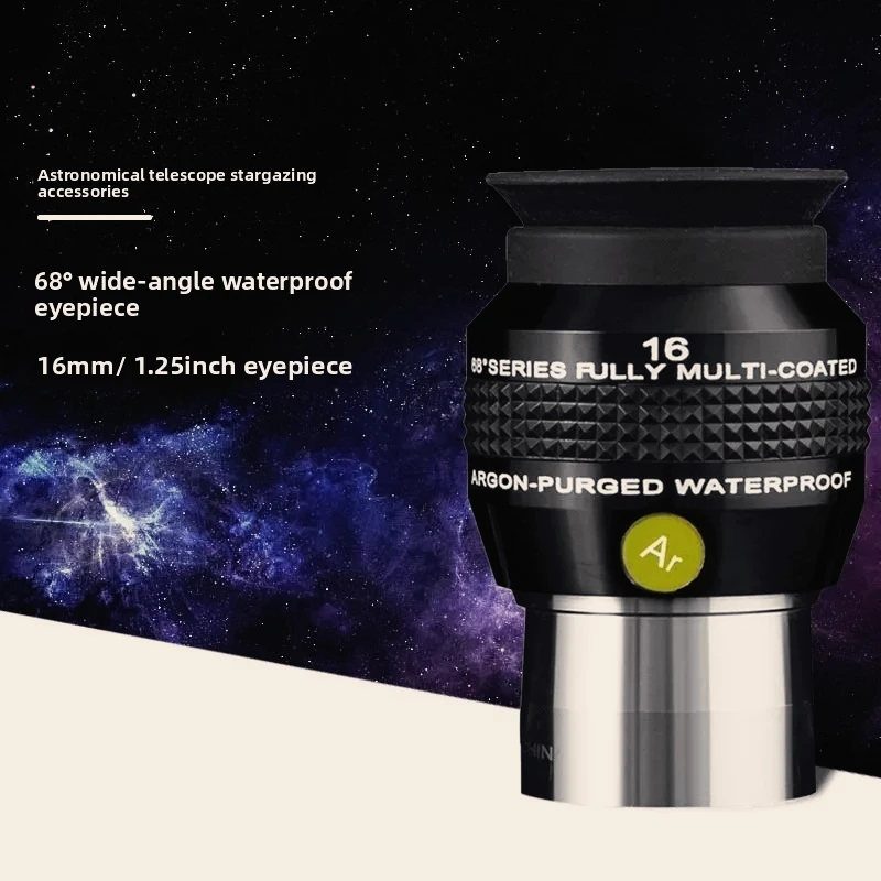 

Explore Scientific 16mm Astronomical Telescope Eyepiece 68 Degree Ultra Wide Angle Waterproof for Stargazing And Skywatching