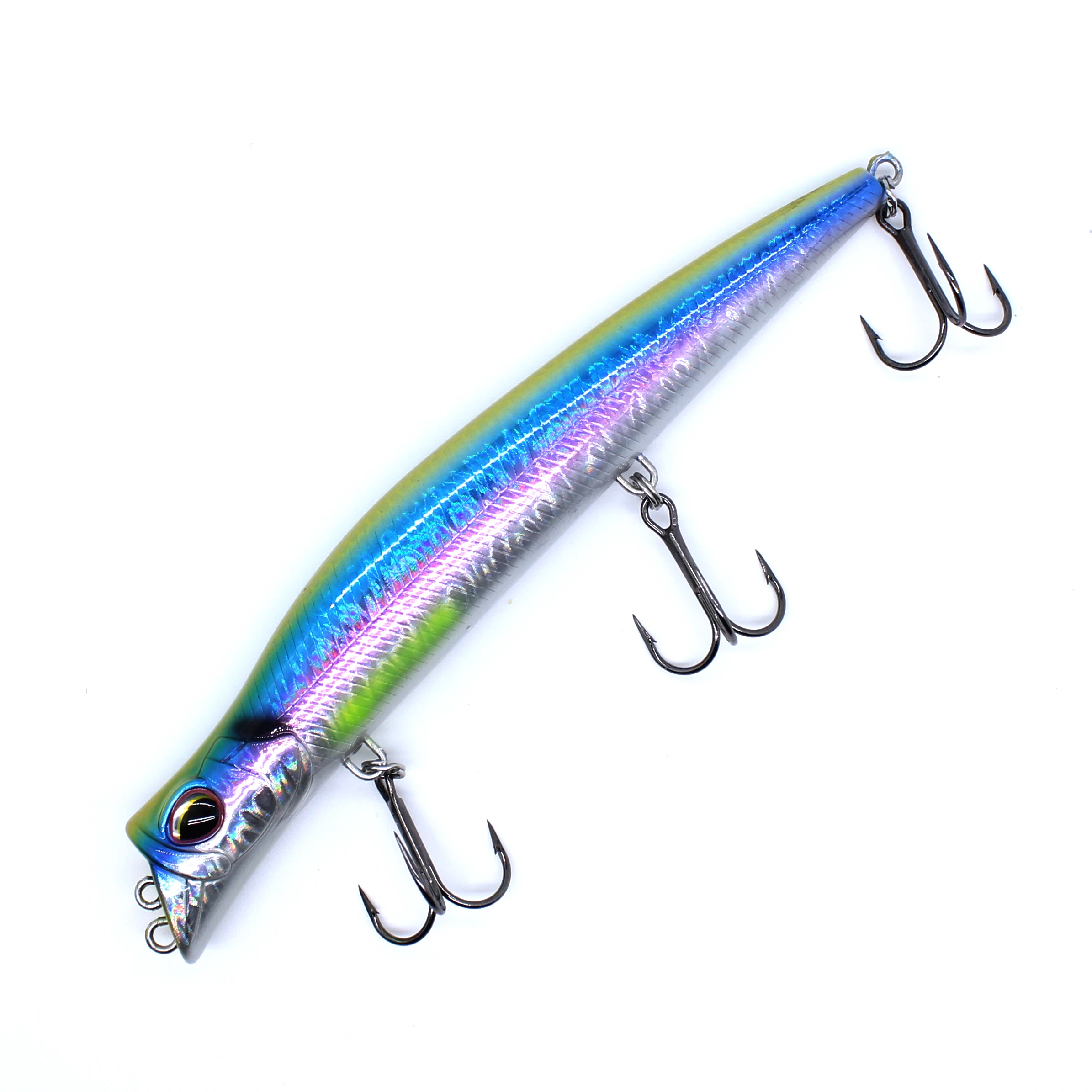 AOCLU Topwater Hybrid 130mm 17,5g Bleistift Stick Harten Köder Wobbler Rassel Zwei Ton VMC Haken 1PC Draht salzwasser Seebarsch Angeln – Detail 7