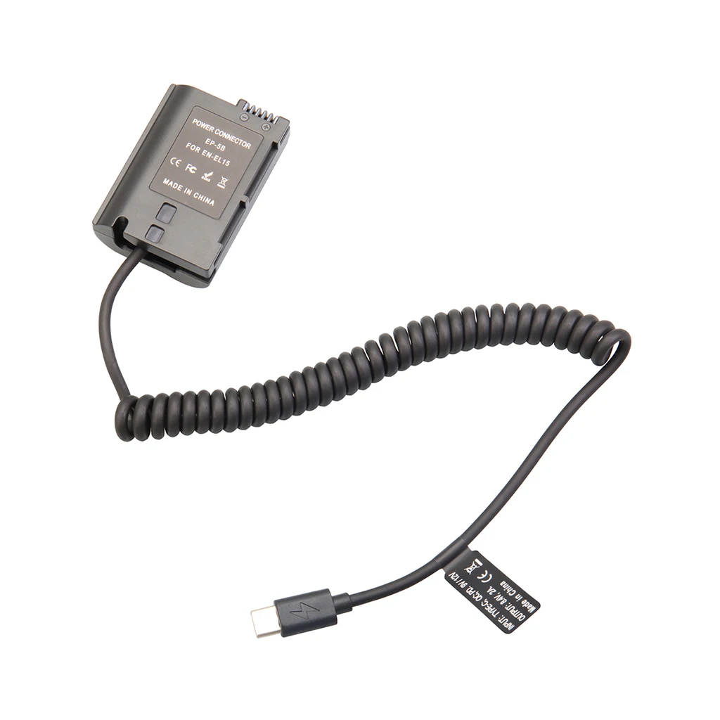 Typ-C PD Dummy-Akku-Kit für Fujifilm Canon Nikon Sony Panasonic, 9V Powerbank zu 7,4-8,4V für Akkuanzeige – Detail 25