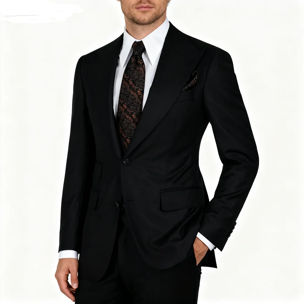 

Men's Polo Shirt with Lapela, Suits with Lapela Breasted, Plus Size, Luxury, Ternos Masculino De Baile