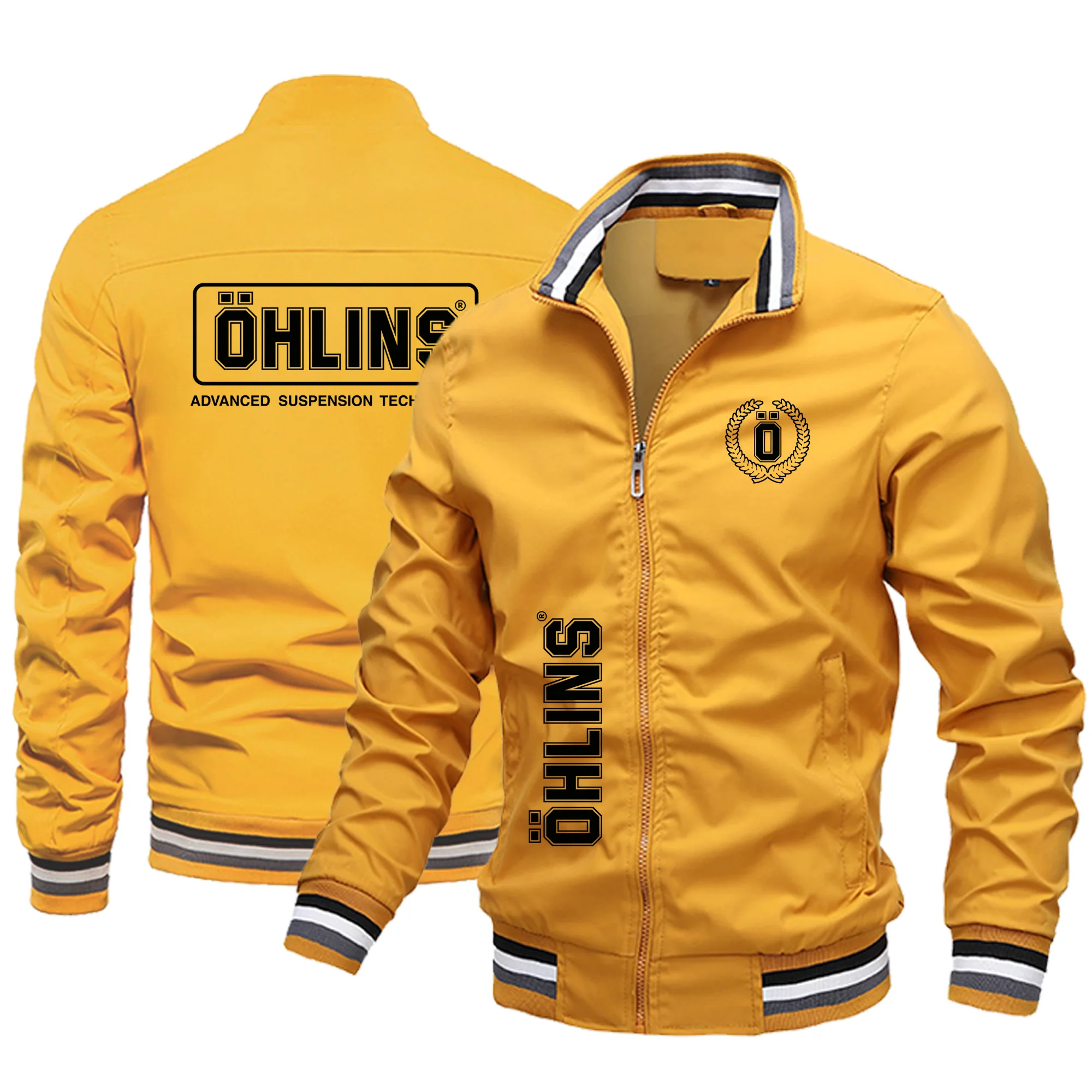 Ohlins - Men\'s racing jacket, windproof riding outfit, outdoor, fashionable