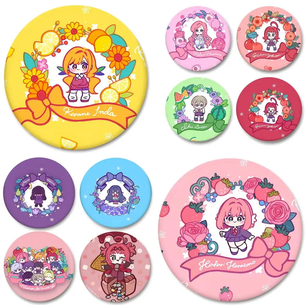 Cartoon Anime The 100 Girlfriends Who REALLY Love You Round Badges Can Be Used To Decorate Clothes And Backpack Pins