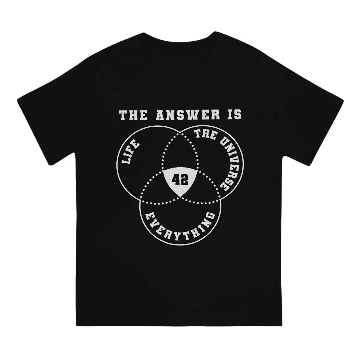 42 The Answer To Life The Universe And Everything Classic Tshirt Homme Men's Clothes Polyester T Shirt For Men