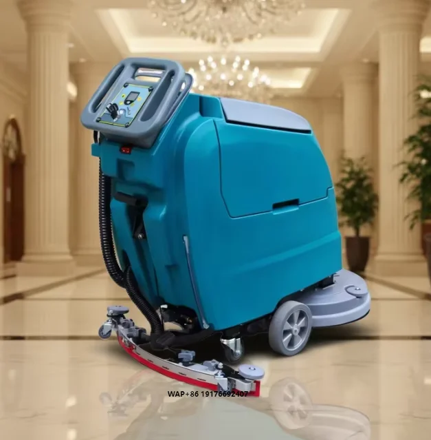 

Compact Quick Drying Commercial 24V Battery Powered Industrial Walk Behind Electric Floor Scrubber