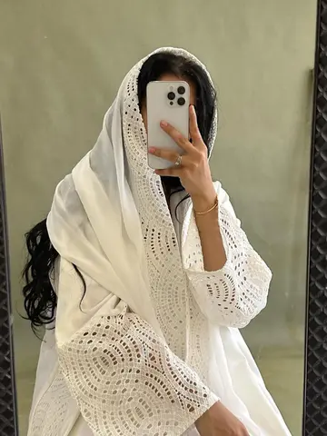 Eid 무슬림 히잡 아바야 여성 할로우 아웃 슬리브, 스카프가 달린 할라비야 파티 드레스, 두바이 카프탄 베스티도스, 긴 로브