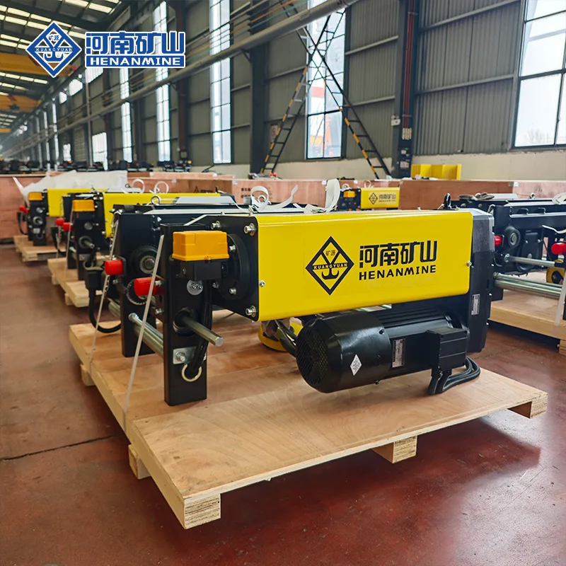 European Design 10ton Electric Traveling Wire Rope Hoist I-beam Traveling Workshop Light Duty