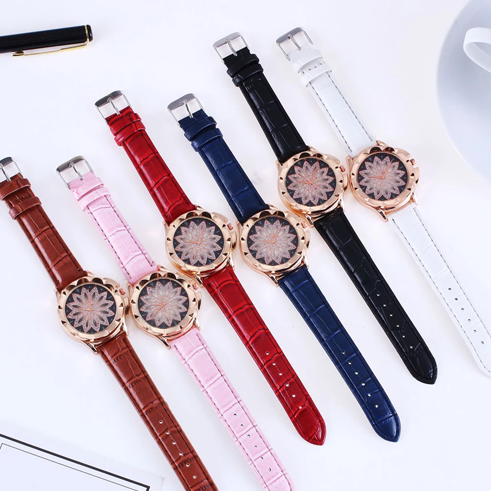 

Women Fashionable Rhinestone Watch Elegant Alloy Quartz Wristwatch Symbol Beautiful Watch Jewelry for Ladies (White)