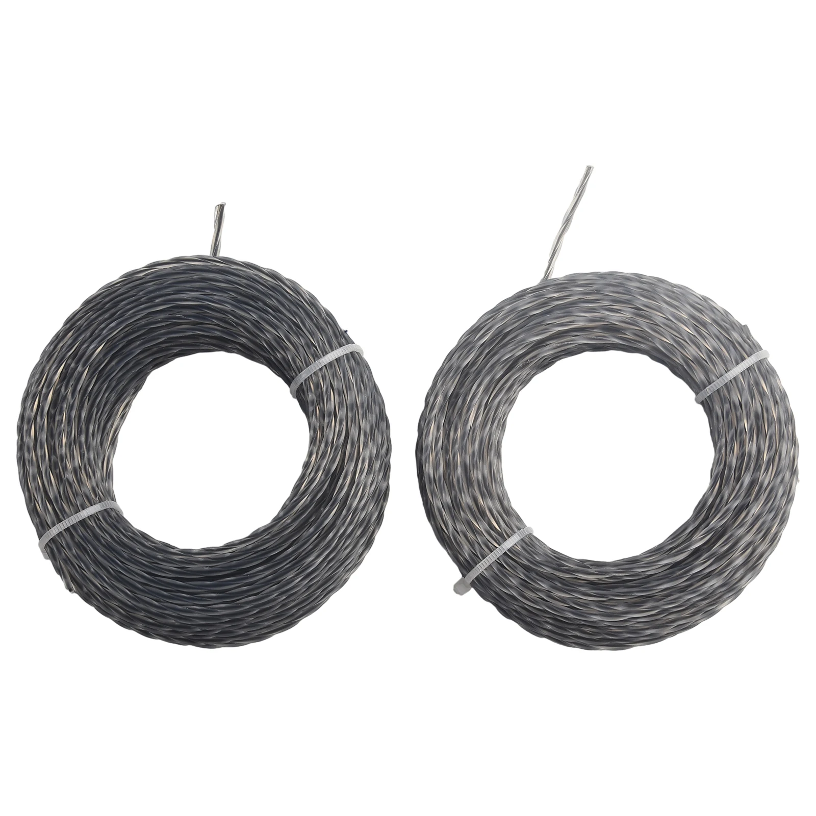 2 Sets Core-reinforced Grass Trimmer Line 2.0 - 3.0 Mm X 15m (30m) Line Spool For Garden Grass Mower Cutter Trimming Lines