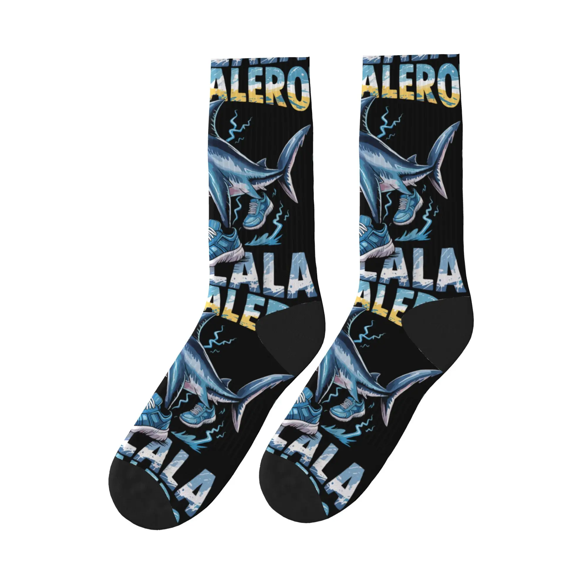 Tralalero Tralala Italian Brain Rot Italian Brainrot Meme Socks Vintage Stockings Men's Soft Running Socks Winter Anti Socks