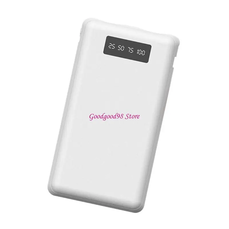 Digital Display ABS Battery Holder for DIY Charging Projects Real Time Display 