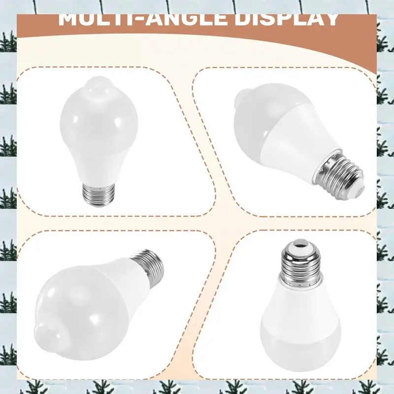 

ABLG 85-265V E27 PIR Motion Sensor Lamp 12W Bulb With Motion Sensor Infrared Motion Detector Security Light