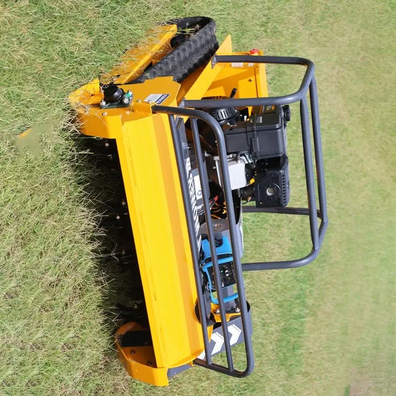 تخصيص الطاقة محرك الديزل روبوت صغير قاطع غاز قطع العرض 800 مللي متر/1000 مللي متر/1200 مللي متر التحكم عن بعد الزاحف جزازة العشب