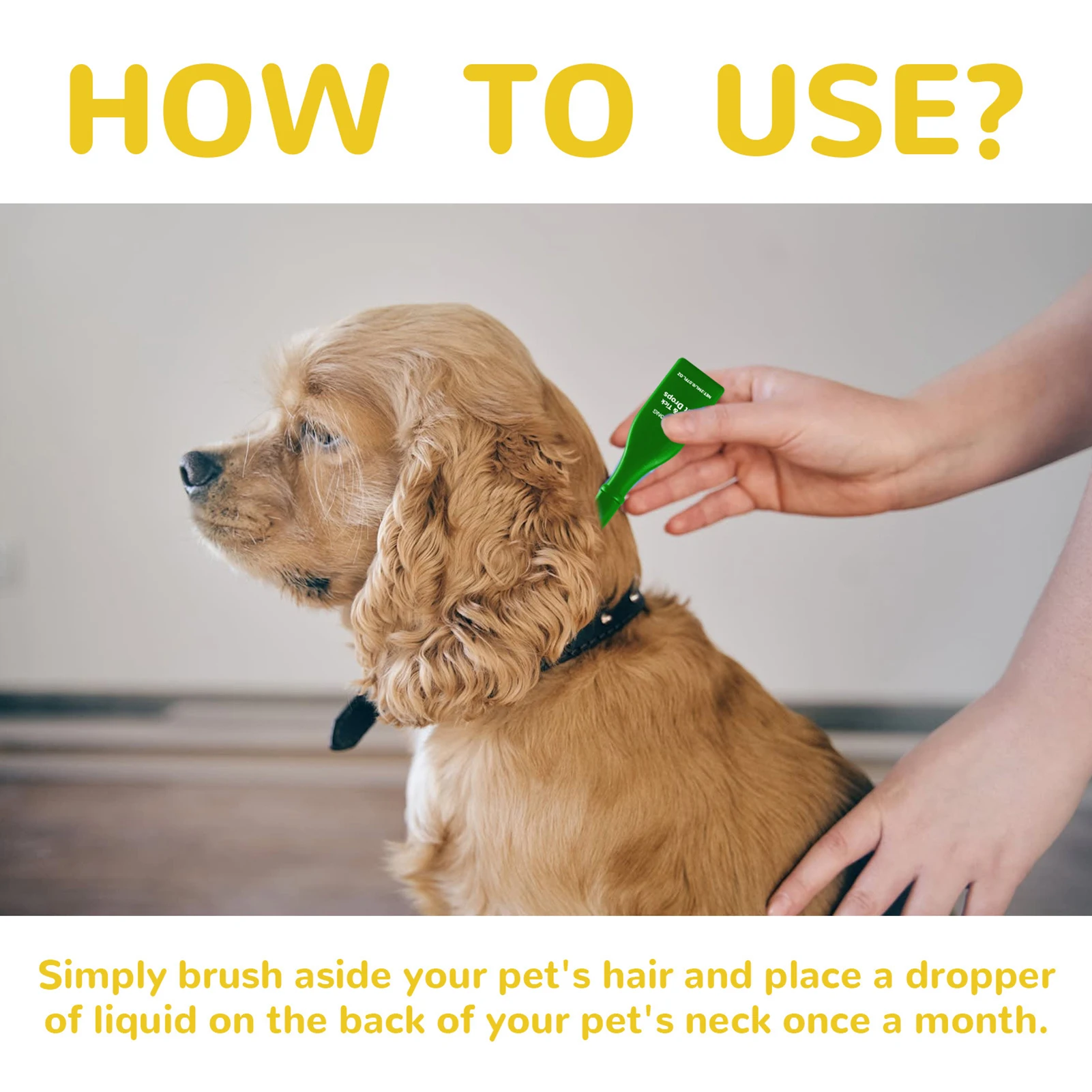 1ml Pet Skin Care Drops Soothing Formula Gentle Cleansing Formula for Cats and Dogs Daily Cleaning with Natural Ingredients