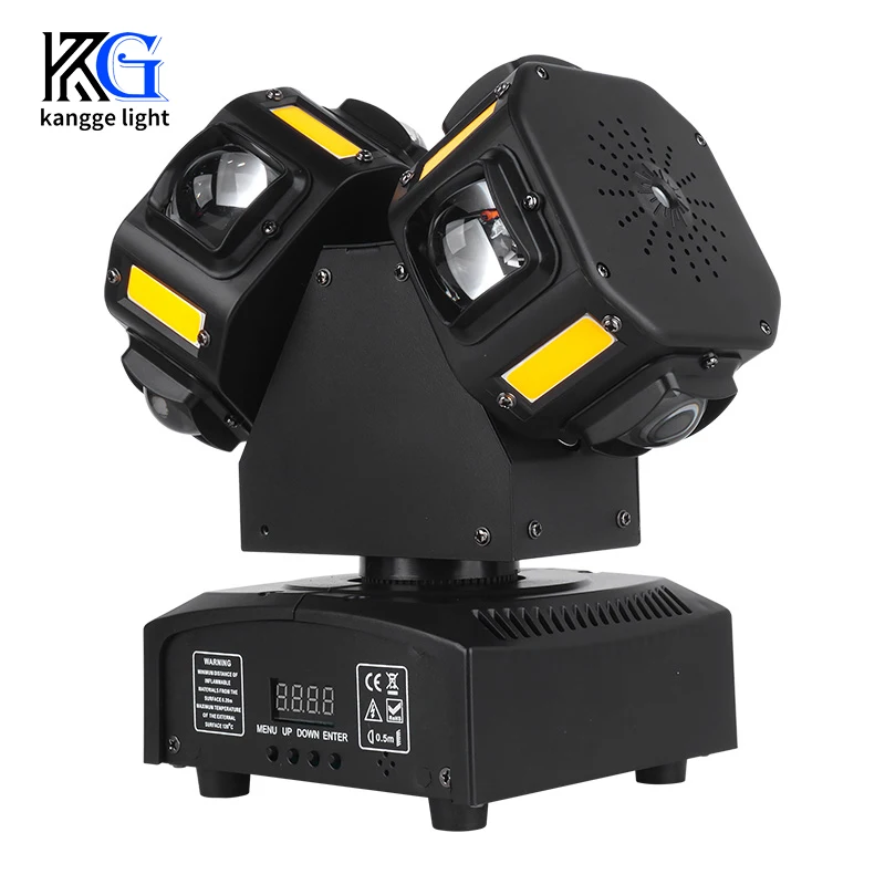 DMX512 Laser Moving Head Light Rotating RGB Double Head Laser Light Strobe Effect Stage Beam Light for DJ Disco Party Bar