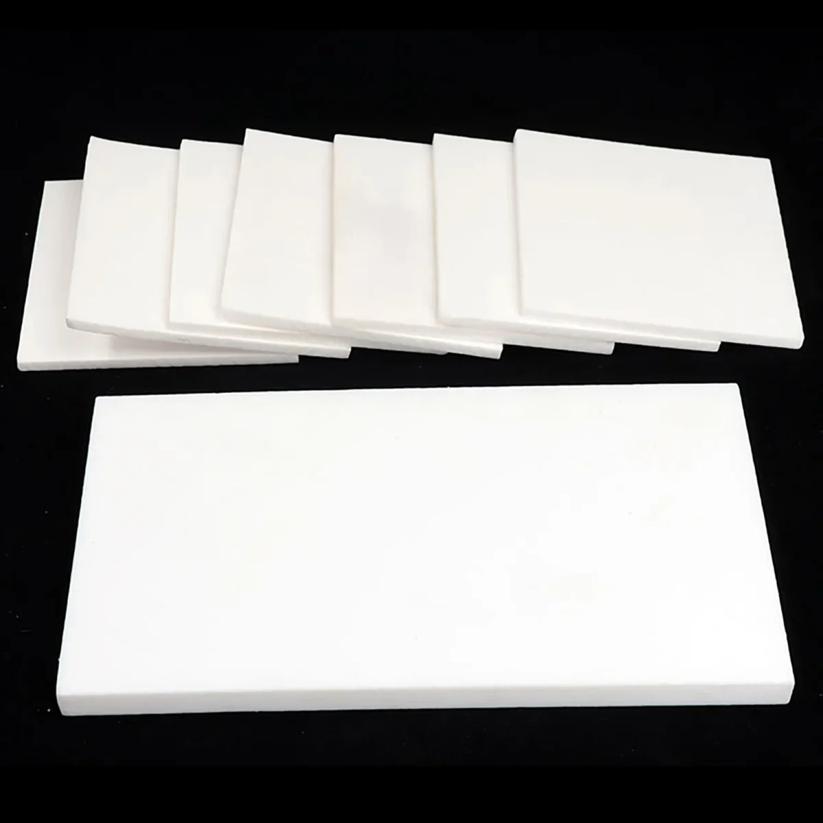 Polytetrafluoroethylene Plate White PTFE Board Sheet Plate Anti-Corrosion Processing Materials Thk0.3-30mm W100-500mm L100-500mm