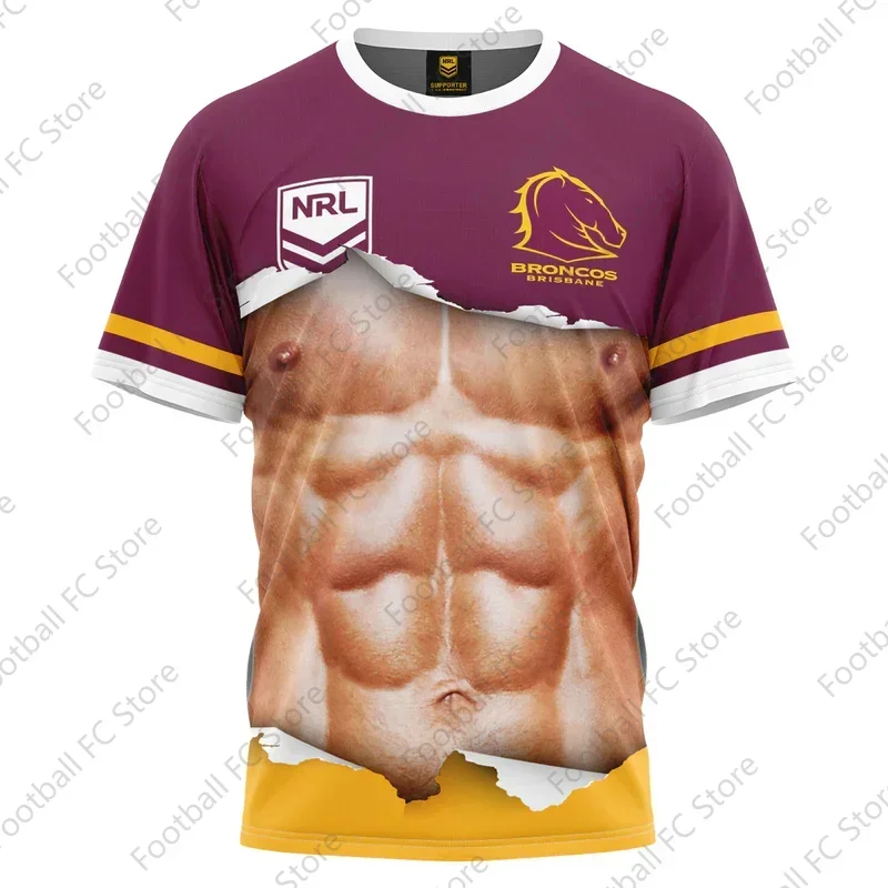 2025 New Summer Australian NRL Storm Tear 3d Printed T-shirt Jersey Rugby Jersey Training Jersey Storm Kids Uniform for Adults A