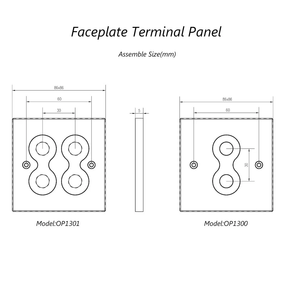 High Quality Silver/Black Audio Terminal Panel 5.1 System Type 86 Banana Female Wall Plug Terminal Speaker Binding Post Panel