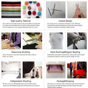 فساتين فوشيا طويلة مخصصة لأم العرائس ، فساتين شق ، فسات eviudenyda24 ، حورية البحر ، قطار watteau ، فستان وصيفة الشرف للنساء أعلى 6 مبيعات فستان وصيفة الشرف الفوشيه - رقم 5