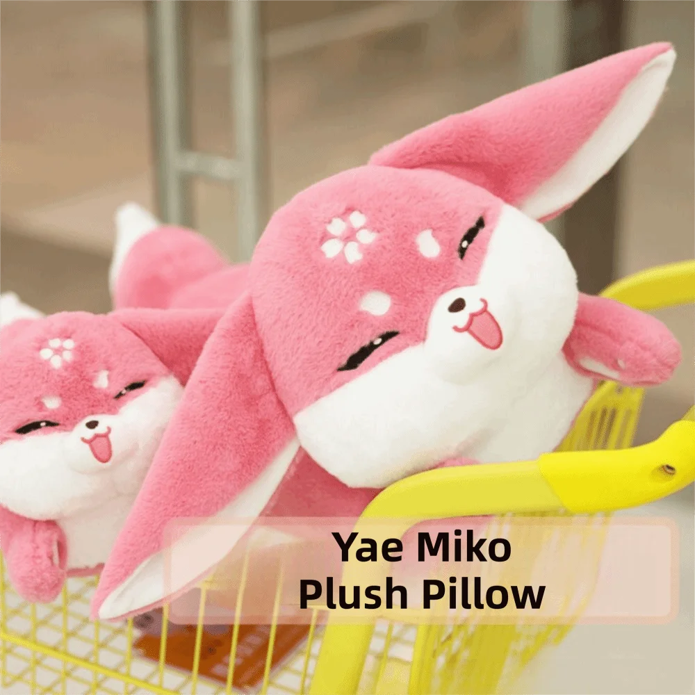 

Game Peripheral Soft Material Yae Miko Plush Toy Anime Style Cute Kawaii Stuffed Animals Cartoon Design Plushie Doll Room Decor