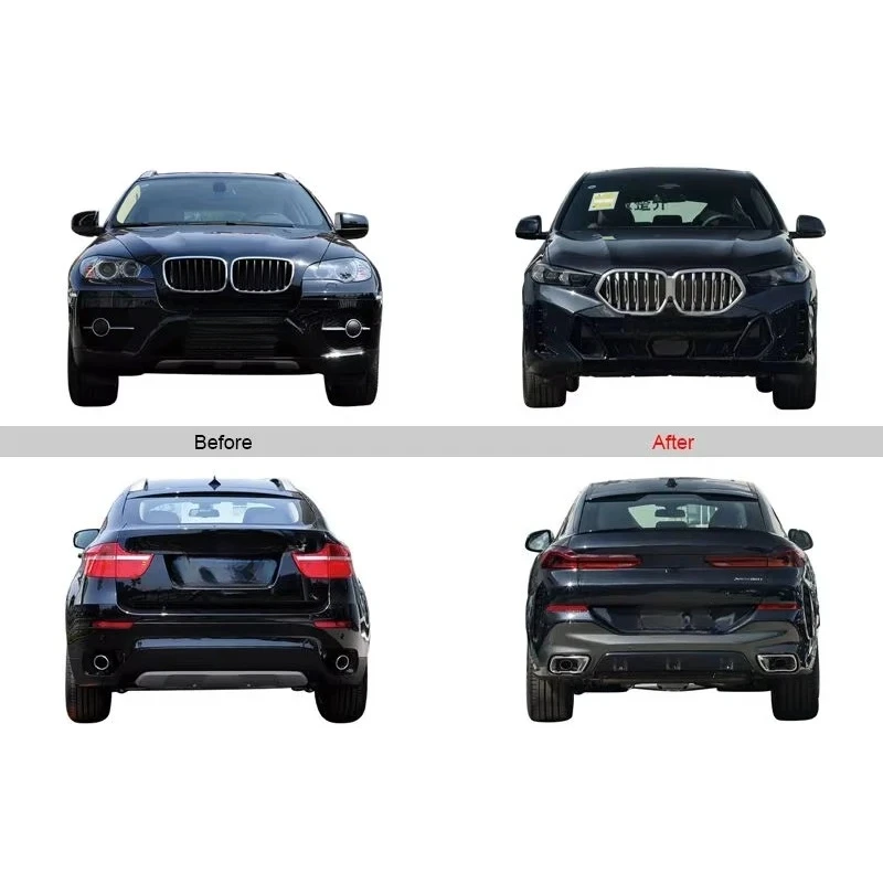 Bodykit Front Bumper Headlight Fender For X6 E71 08-14 To G06 LCI 24-IN M-TECH
