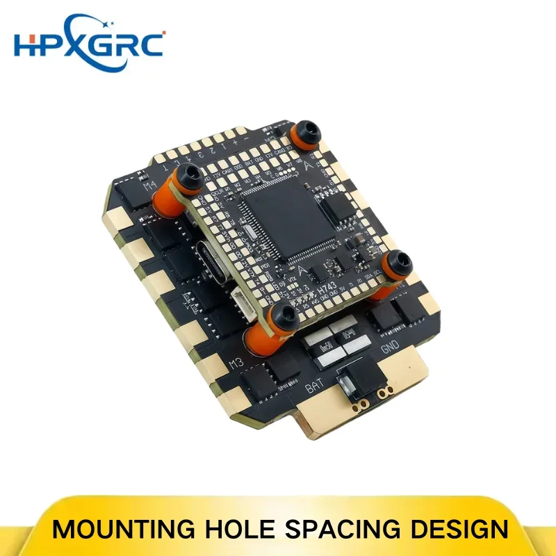 BoMaSHPXGRC H743 Flight Controller Stack, BLHeli_32 80A/100A ESC 3-8S For FPV Racing Drone, ICM42688P Gyro