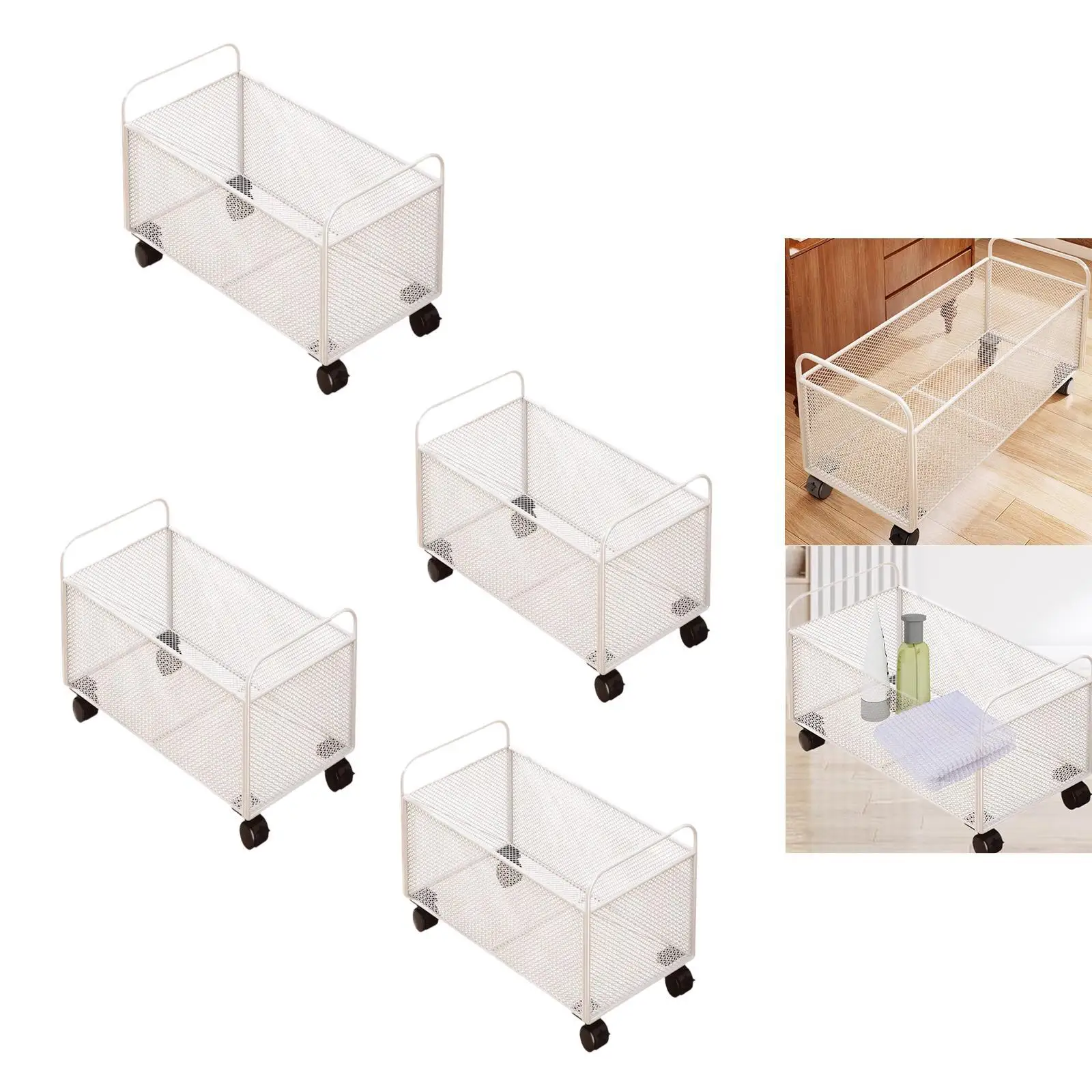 

Rolling File Cart with Wheels Portable Office Supplies Rolling File Organizer Storage Cart for Home Books Crafts School Toys