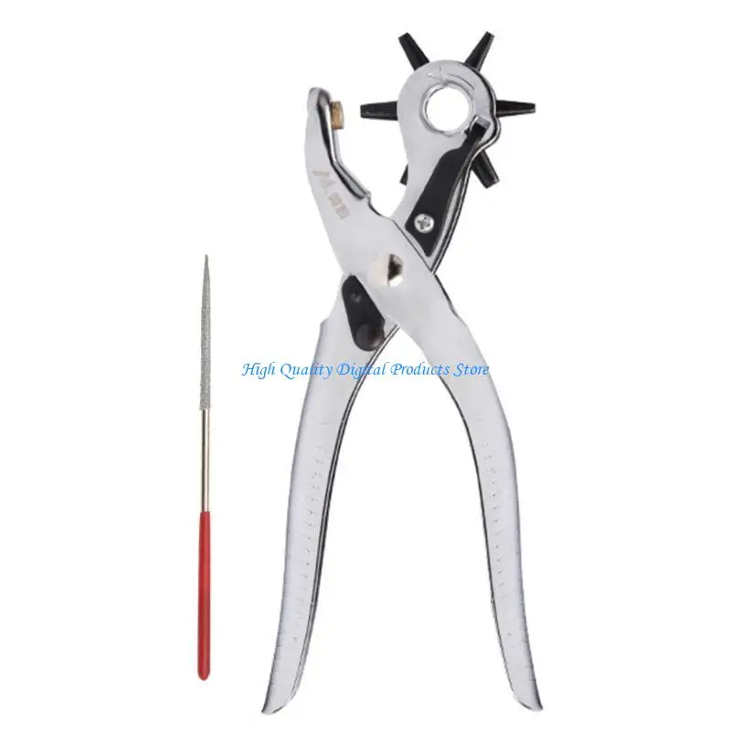 U2JE Leather Hole Heavy Duty Hole Puncher Multi Hole Sizes Maker Tool for Belts