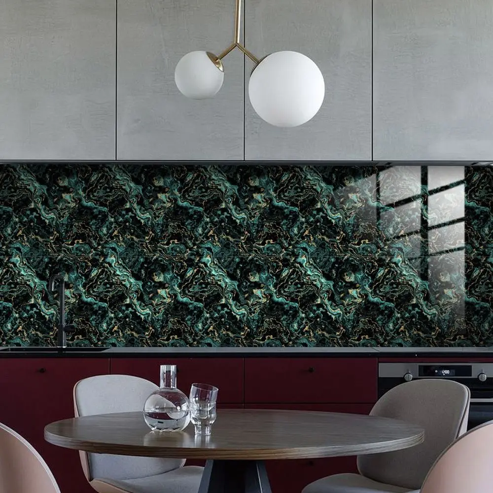 

10Pcs 30x30cm Crystal Tiles Sticker PVC Self-Adhesive Simulation Marble Wall Sticker DIY Waterproof Kitchen Wall Decals Kitchen