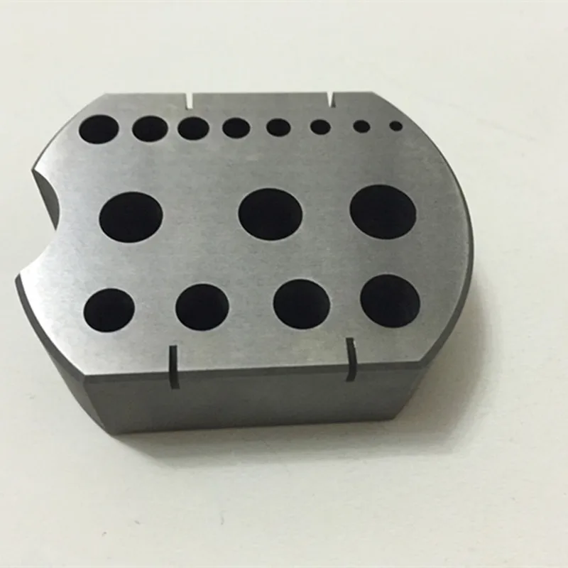 Bergeon 30205 Riveting Stakes in Hardened Steel 15 Holes Bench Block ∅ 2.00 - 8.60 mm