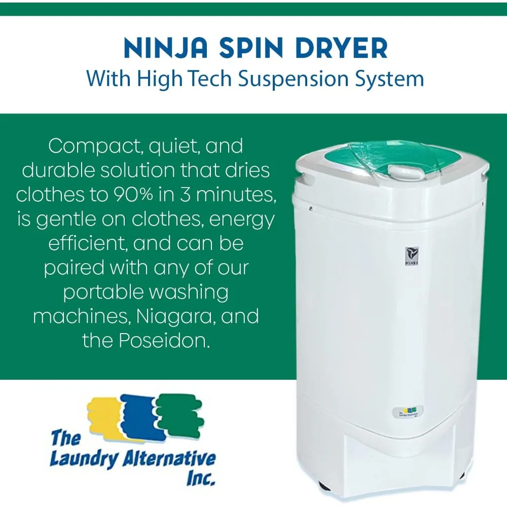 Spin Dryer - Portable Dryer for Clothes - Spin Dryer for Clothes, with 3200 RPM